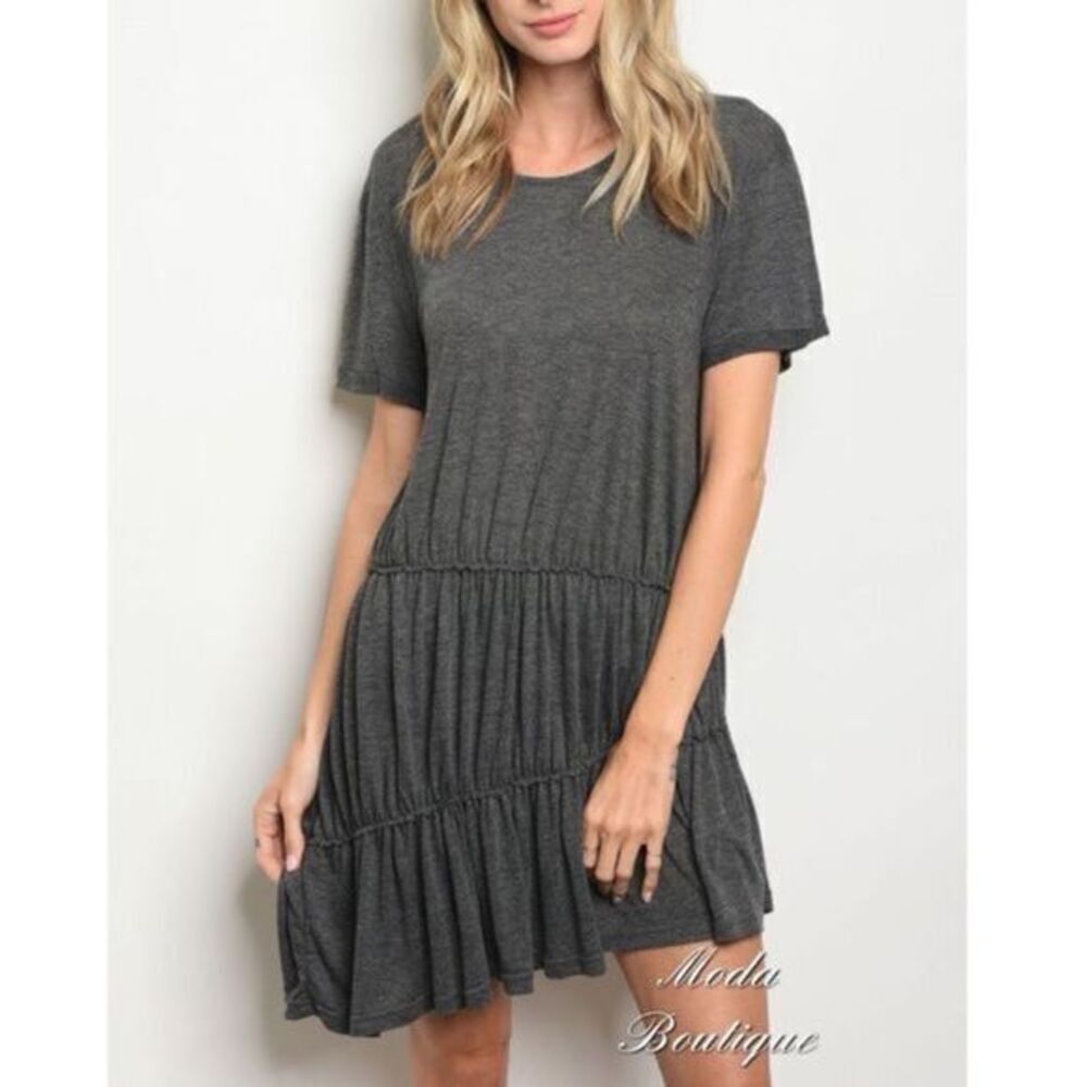 CHARCOAL DRESS - Picture 2 of 3